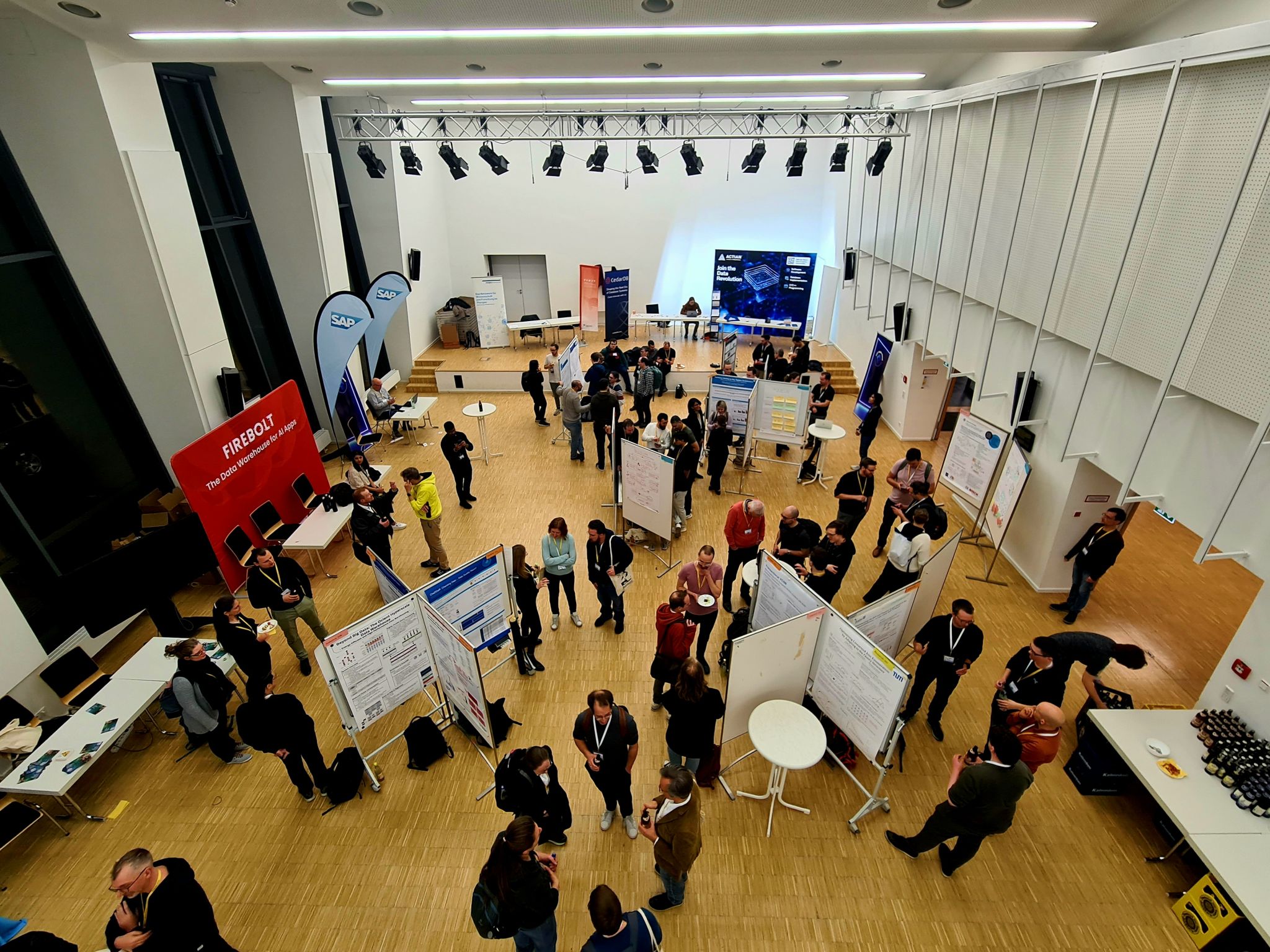 Conference hall with poster presentations