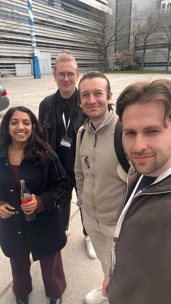 The Cubecast team outside the TUM.ai Makeathon venue